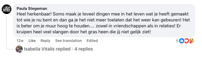 Reader review from Facebook