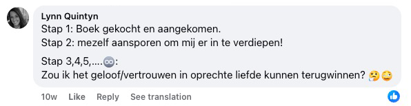 Reader review from Facebook