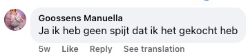 Reader review from Facebook