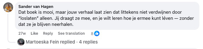Reader review from Facebook