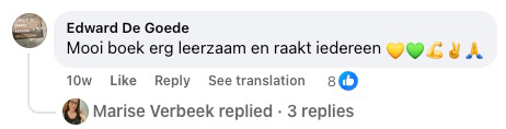 Reader review from Facebook