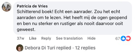 Reader review from Facebook