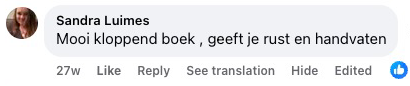 Reader review from Facebook