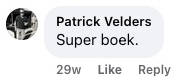 Reader review from Facebook