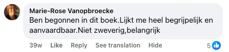 Reader review from Facebook