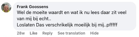 Reader review from Facebook